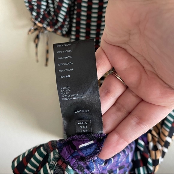 Anthropologie Maeve Gianna Tunic Long Sleeve Dress Geometric Print Size 2 - Picture 11 of 11